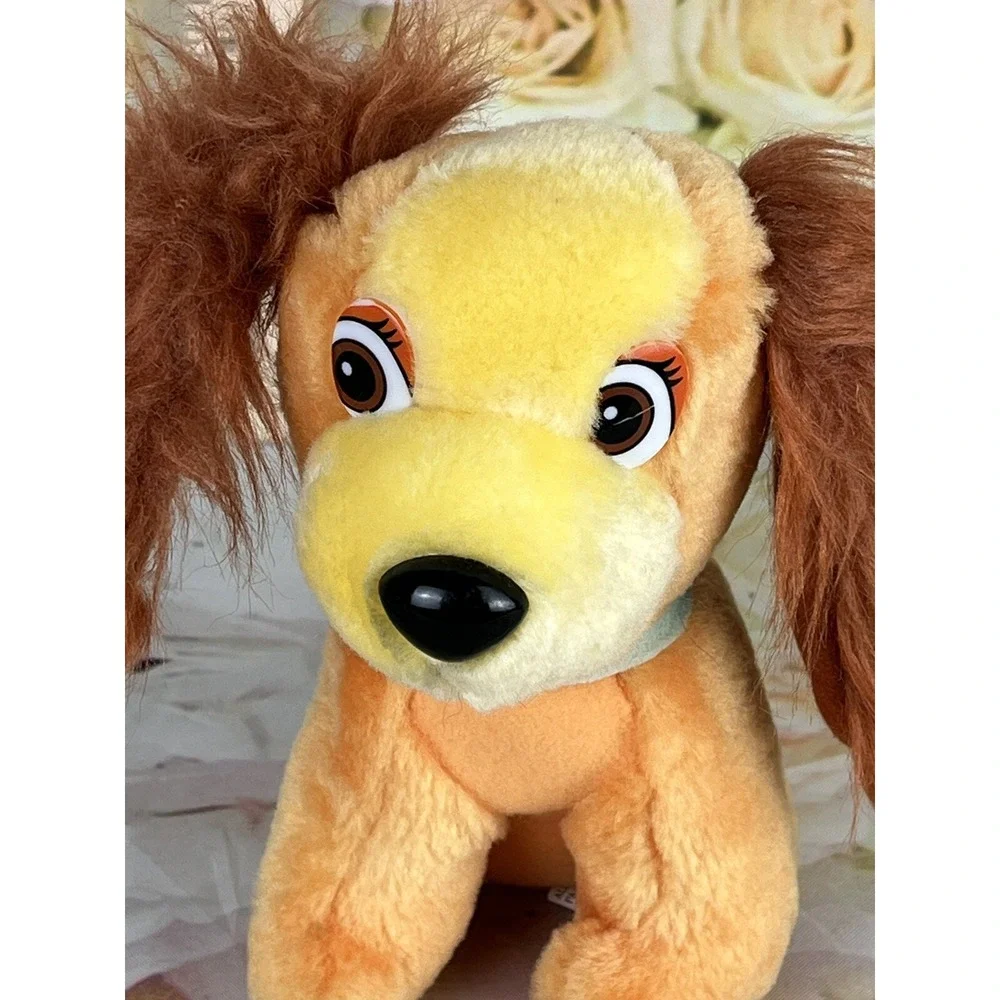 Disney Lady and the Tramp Plush 6in Stuffed LADY Dog Figure 80's Vintage